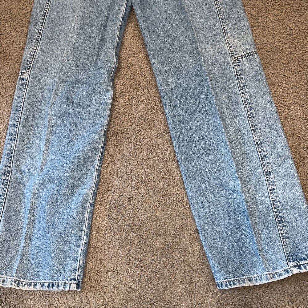 Vintage 90's LEVI'S L2 Baggy Wide Leg High Rise Big Pocket Skater Jeans Jr. 7 - Picture 8 of 16